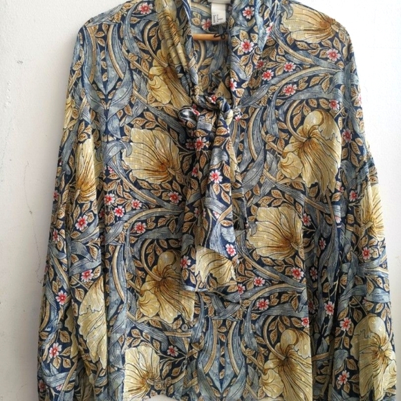 Morris & Co x H&M Floral Blouse Size 6 - Picture 3 of 5